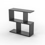 Hanah Home Mesa Auxiliar Life, Antracita, 60x60x20 cm